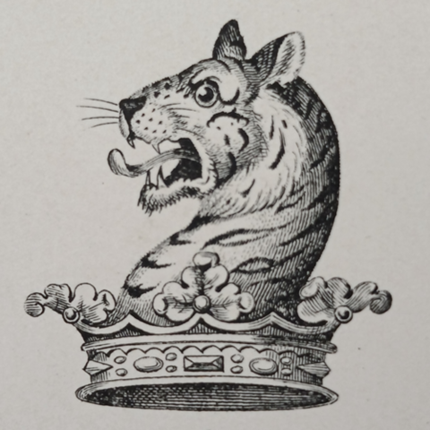 A black and white crest image from Fairbairns book