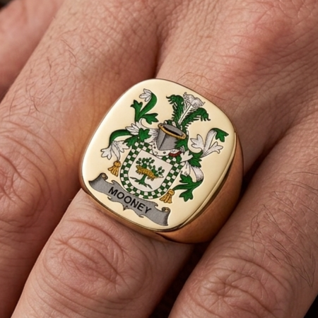 Coat of arms copied and pasted onto signet ring